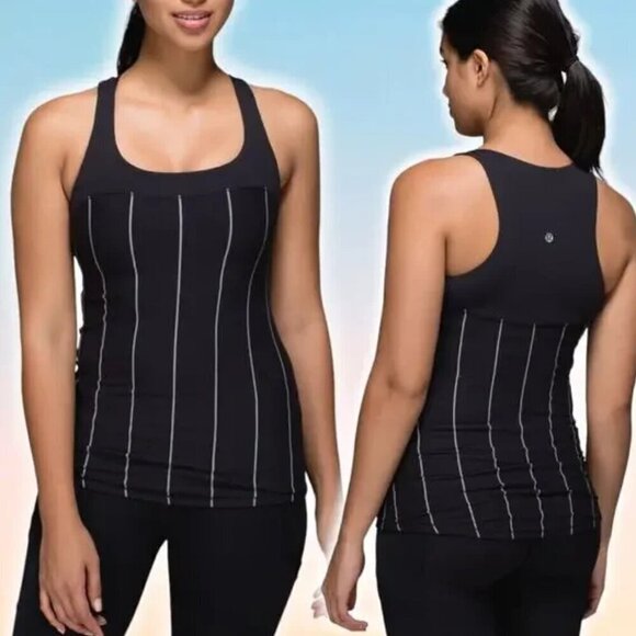 Lululemon Cliffhanger Black & White Run First Base Tank Top - Picture 7 of 7